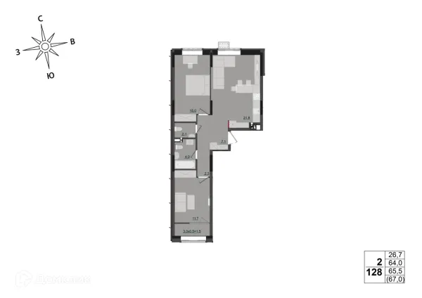 Квартира в ЖК "Соседи"