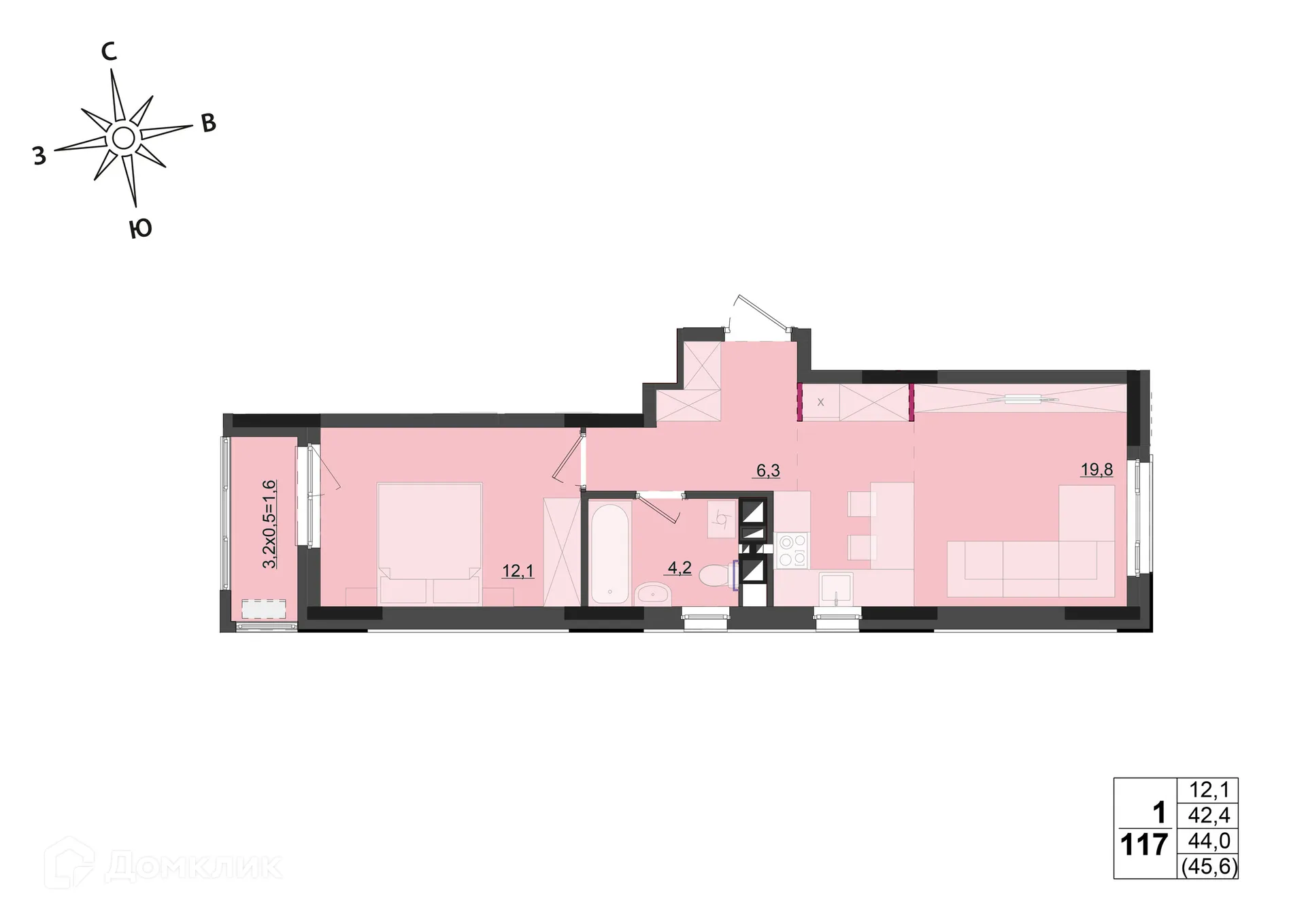 Фото квартиры в ЖК "Соседи"