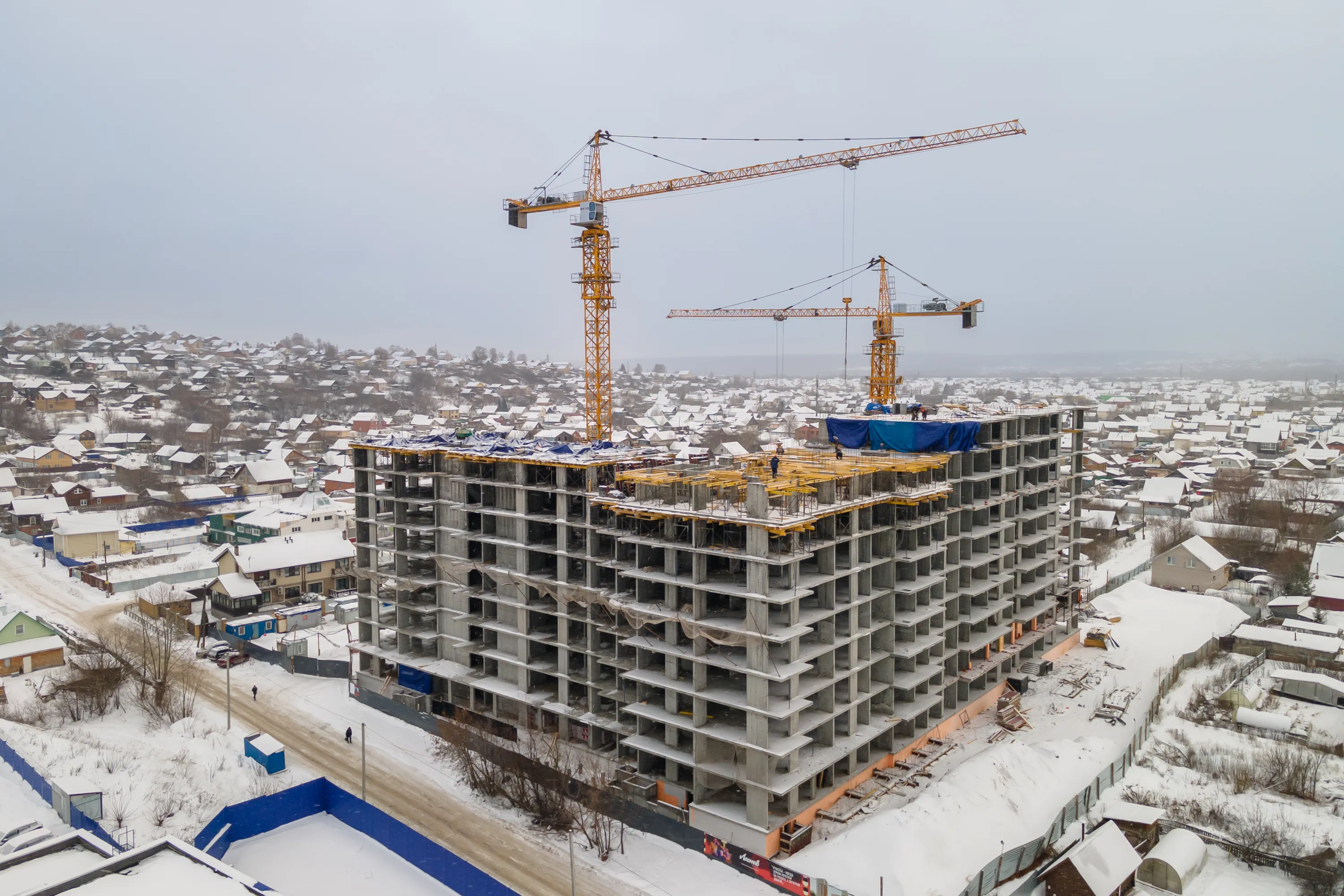 ЖК Леонов. Первый дом квартала героев ход строительства