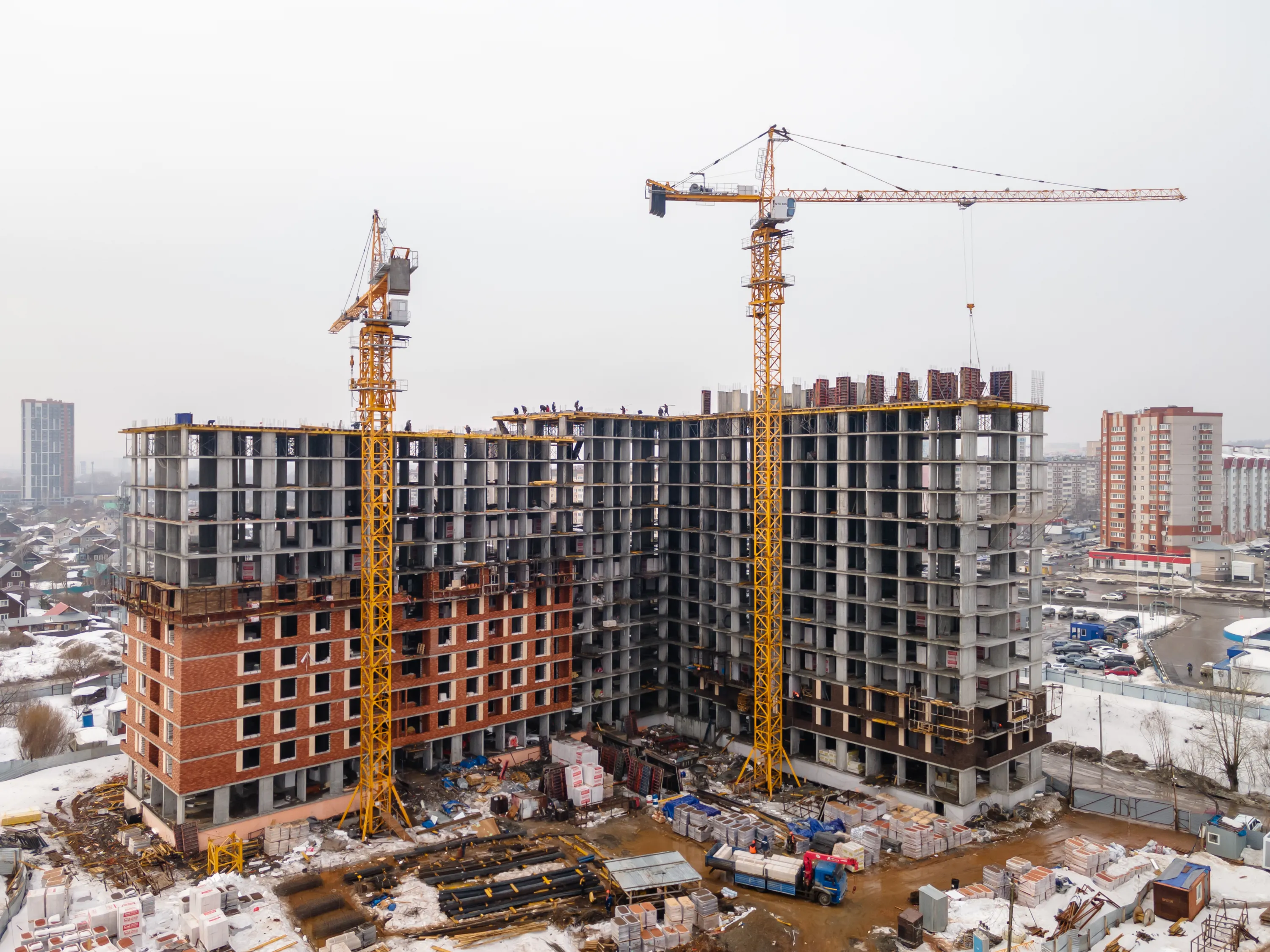 ЖК Леонов. Первый дом квартала героев ход строительства