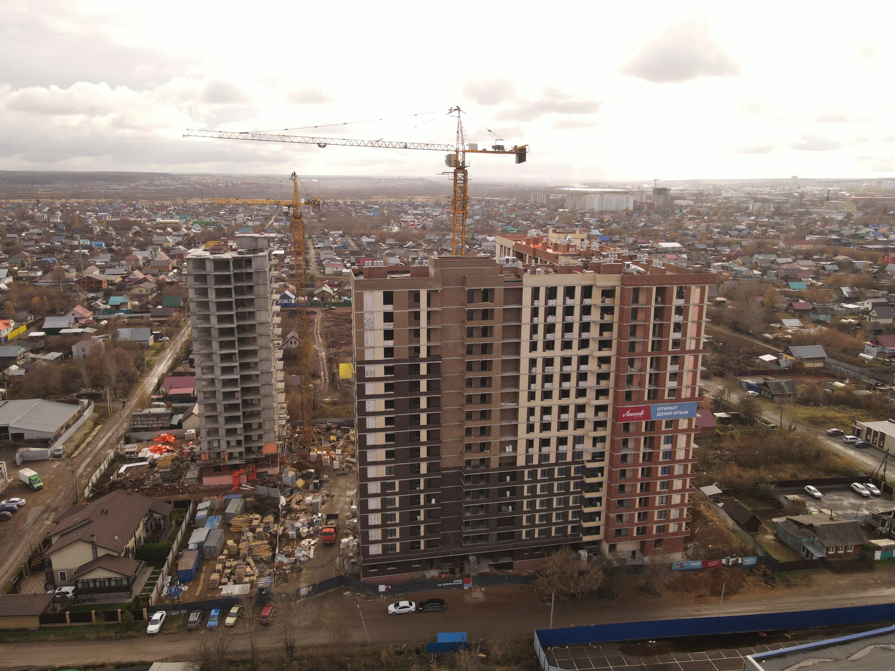 ЖК Леонов. Первый дом квартала героев ход строительства