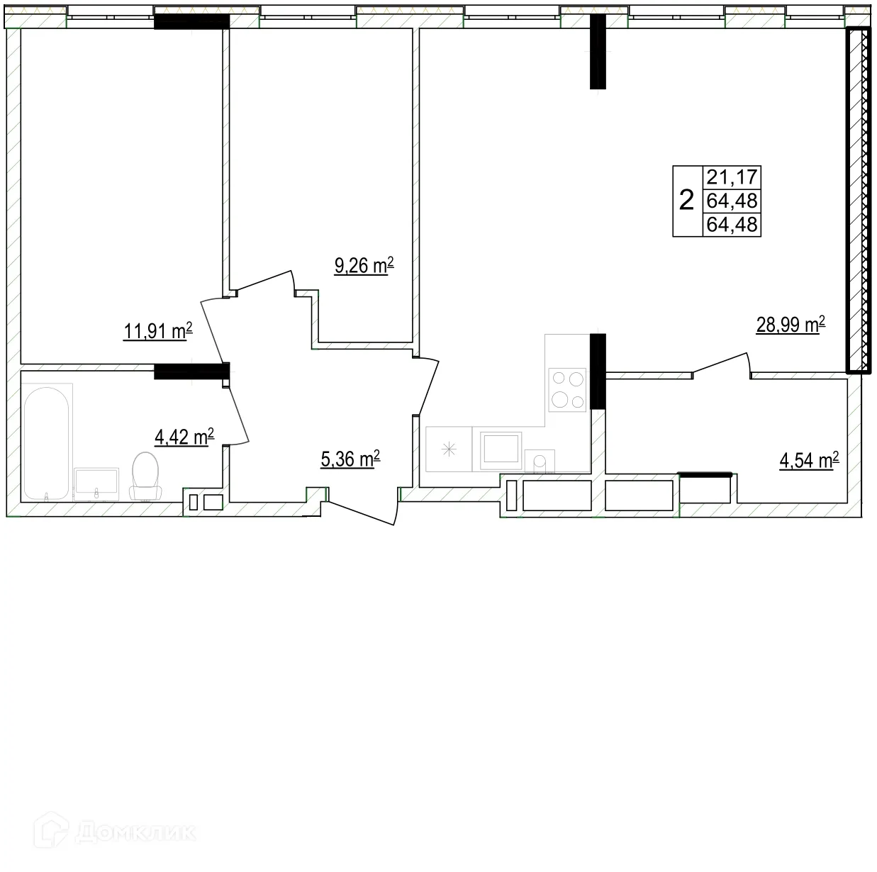 Фото квартиры в ЖК Кварталы