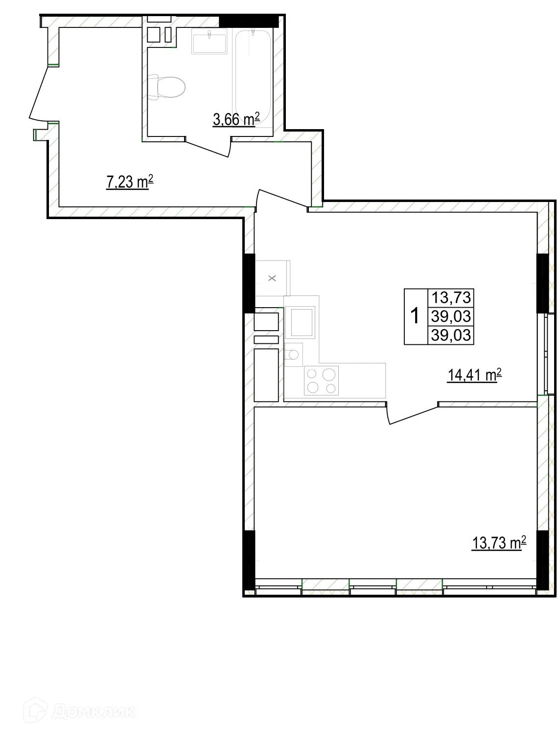 Фото квартиры в ЖК Кварталы