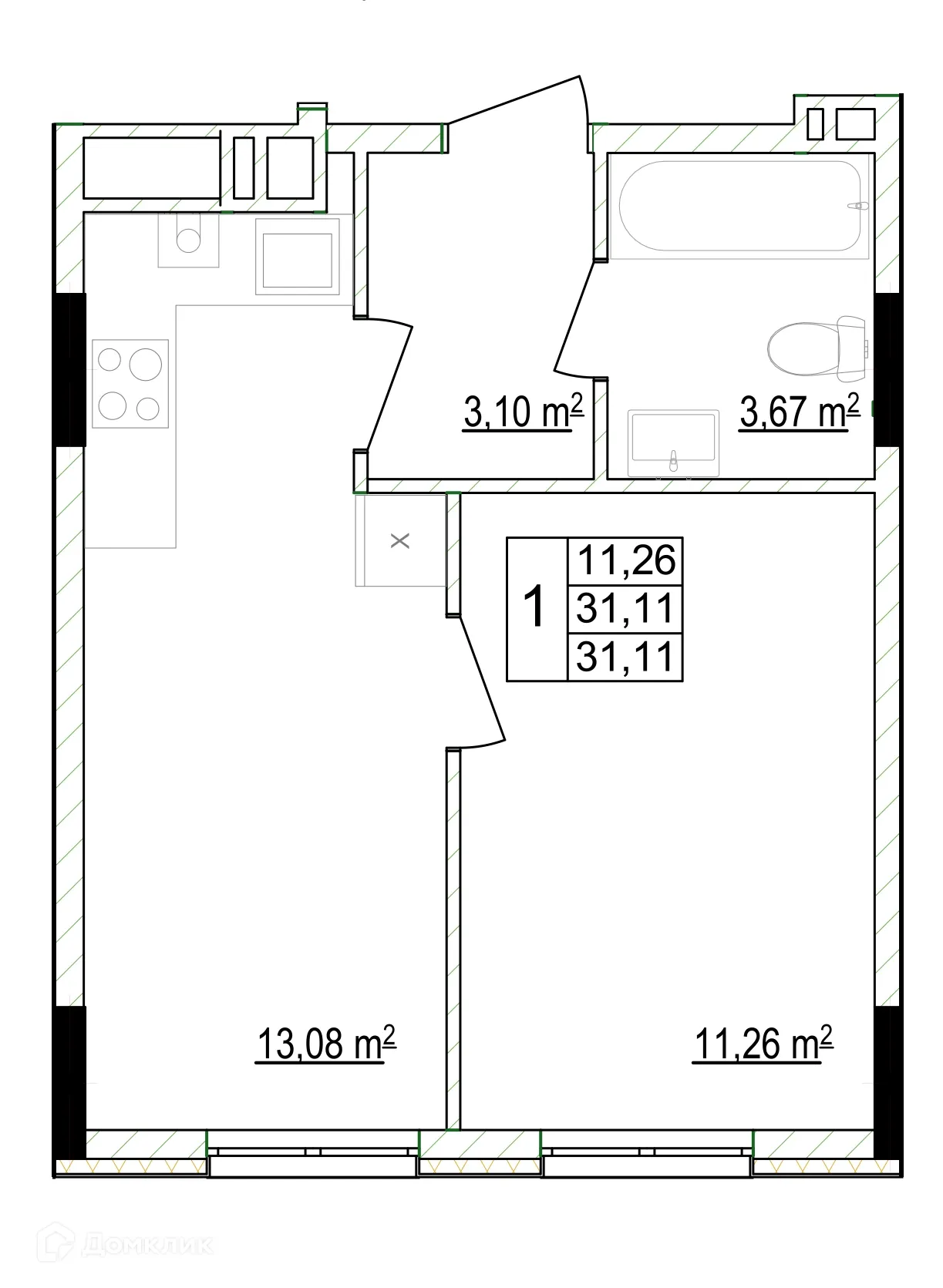Фото квартиры в ЖК Кварталы
