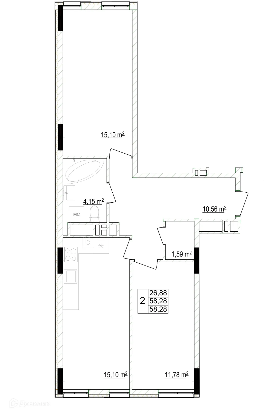 Фото квартиры в ЖК Кварталы