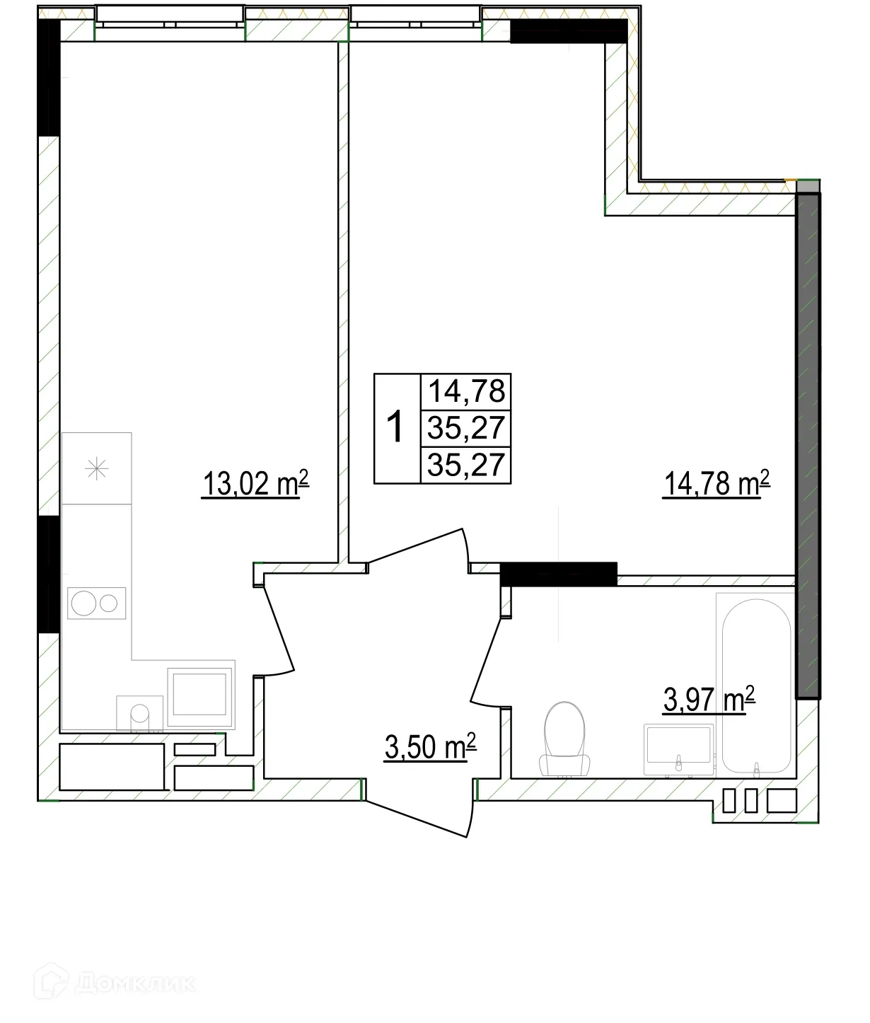 Фото квартиры в ЖК Кварталы