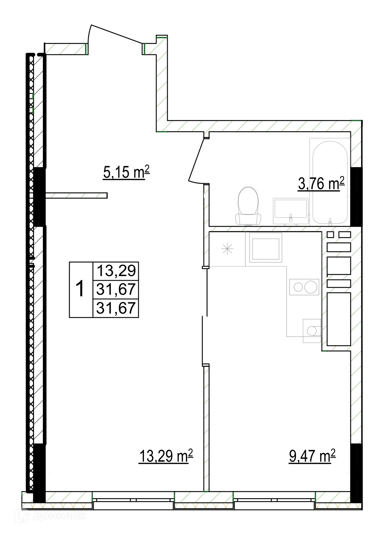 Фото квартиры в ЖК Кварталы