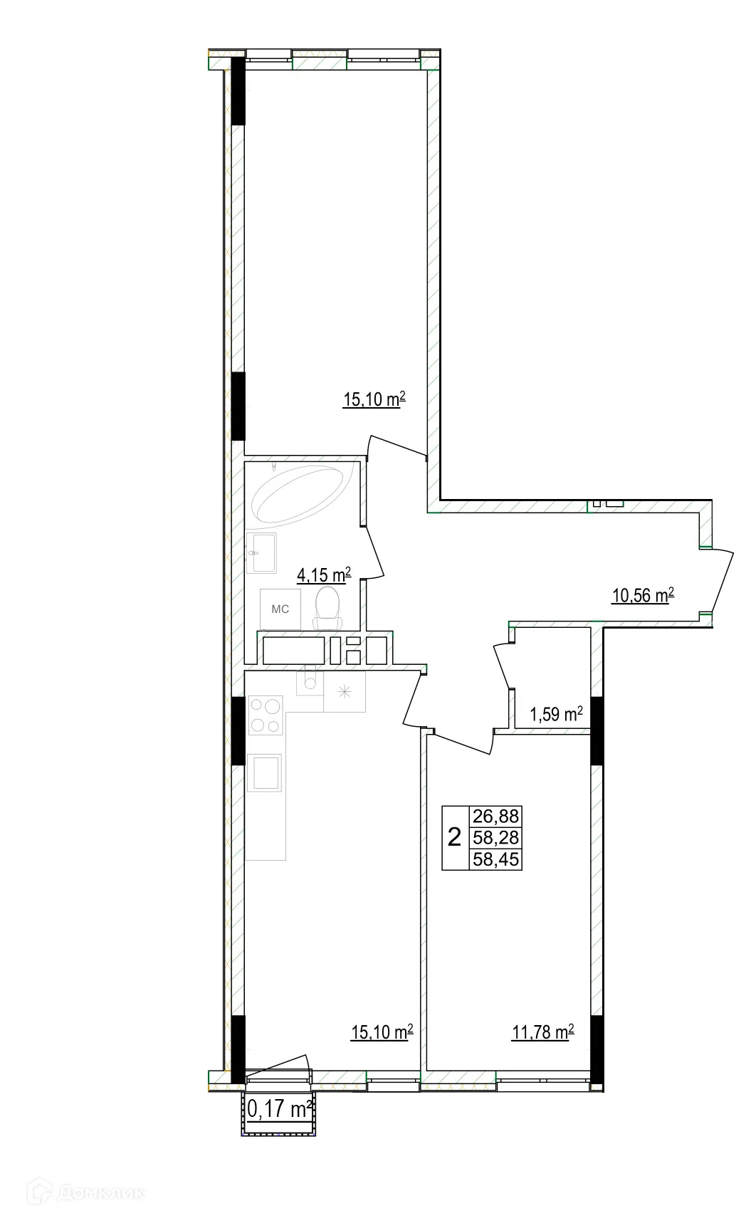 Фото квартиры в ЖК Кварталы