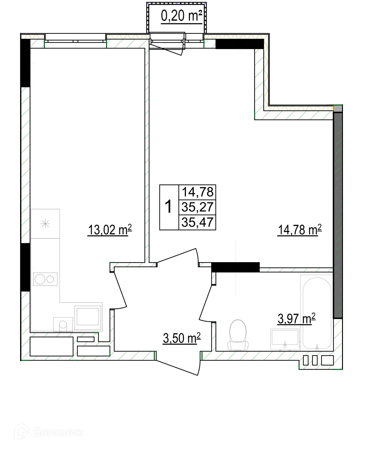 Фото квартиры в ЖК Кварталы