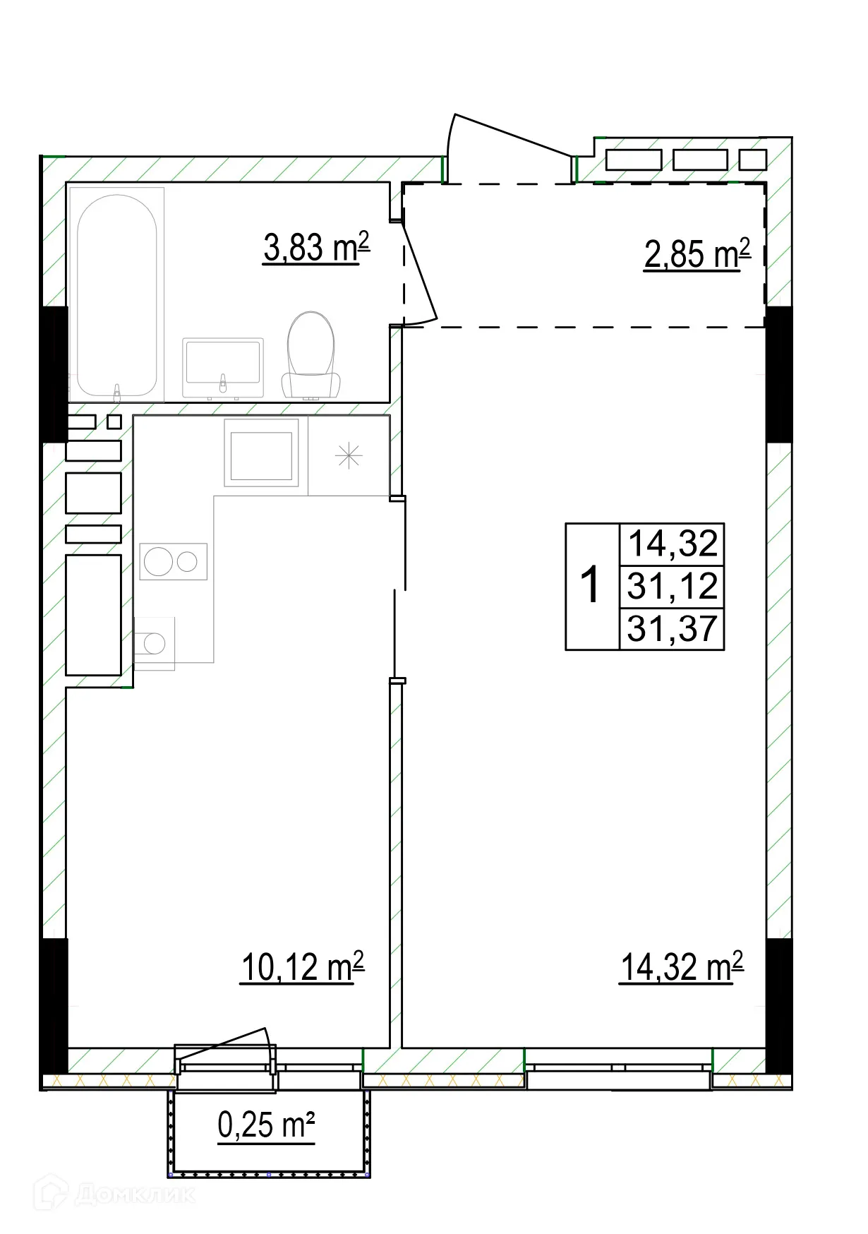 Фото квартиры в ЖК Кварталы