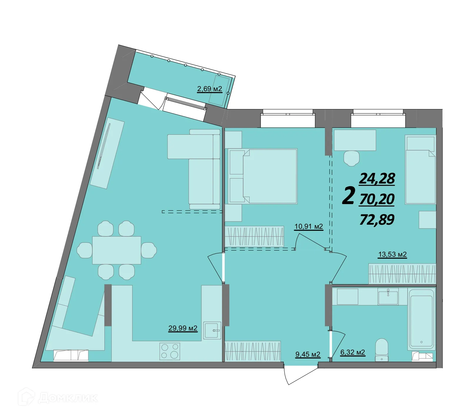 Фото квартиры в ЖК Азбука-1