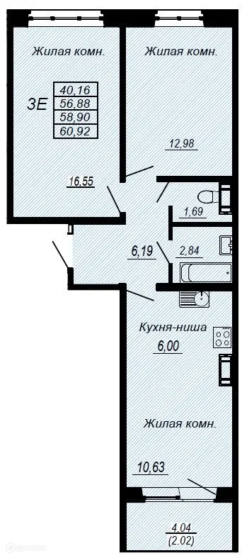 Фото квартиры в ЖК Восход