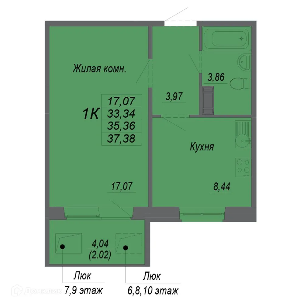 Фото квартиры в ЖК Полёт