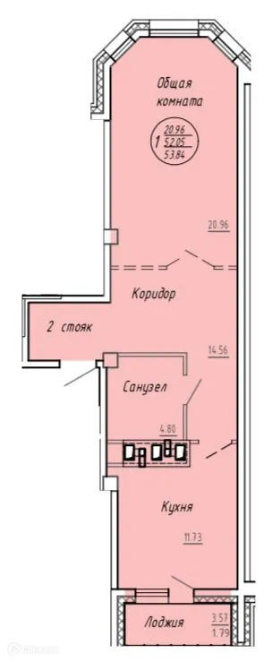 Фото квартиры в ЖК Дом по ул Салтыкова-Щедрина