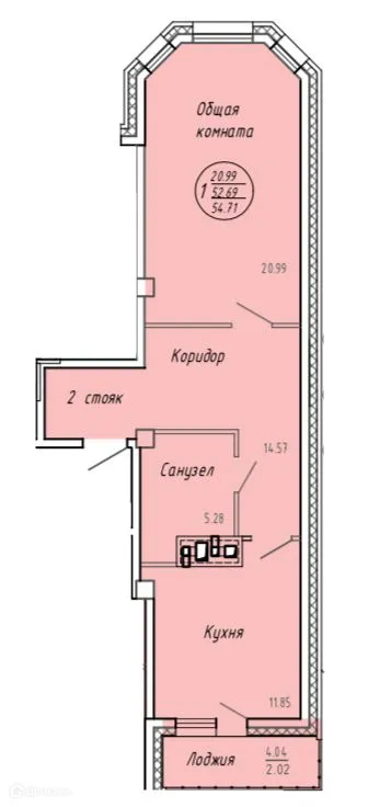Фото квартиры в ЖК Дом по ул Салтыкова-Щедрина