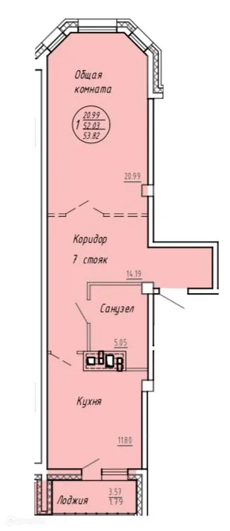 Фото квартиры в ЖК Дом по ул Салтыкова-Щедрина