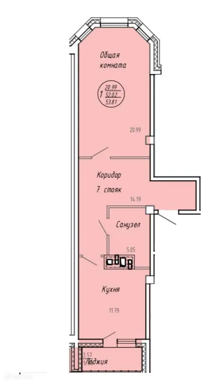 Фото квартиры в ЖК Дом по ул Салтыкова-Щедрина