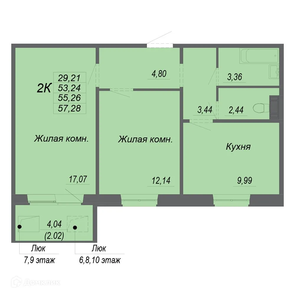 Фото квартиры в ЖК Полёт