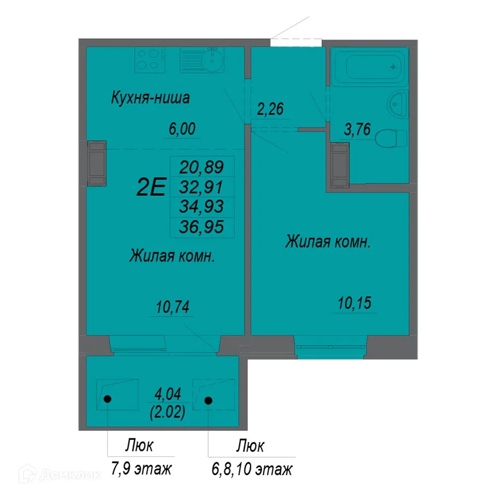 Фото квартиры в ЖК Полёт