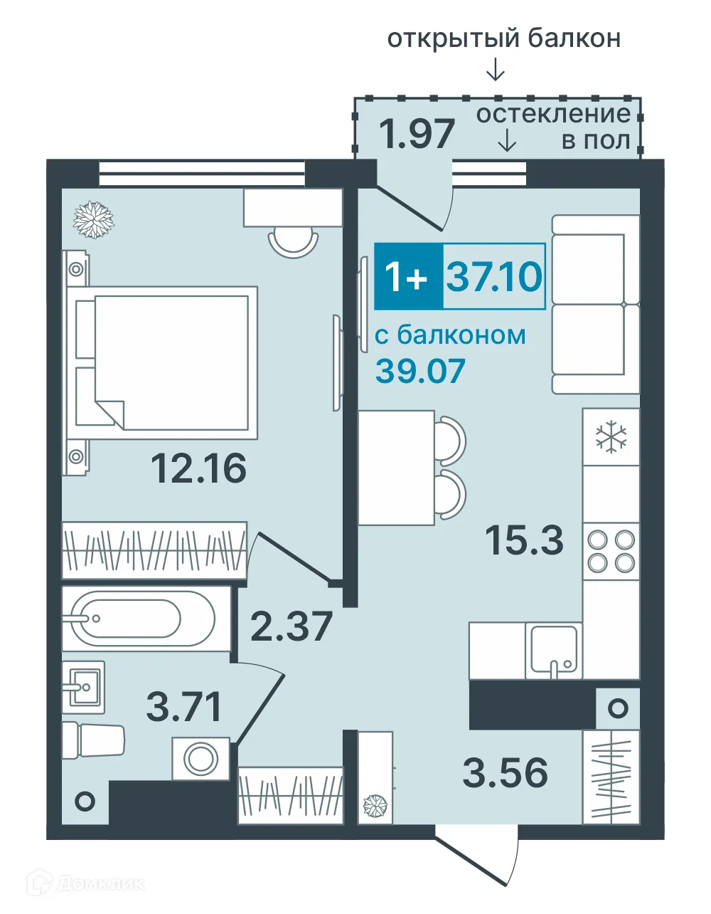 Фото квартиры в ЖК Артмил