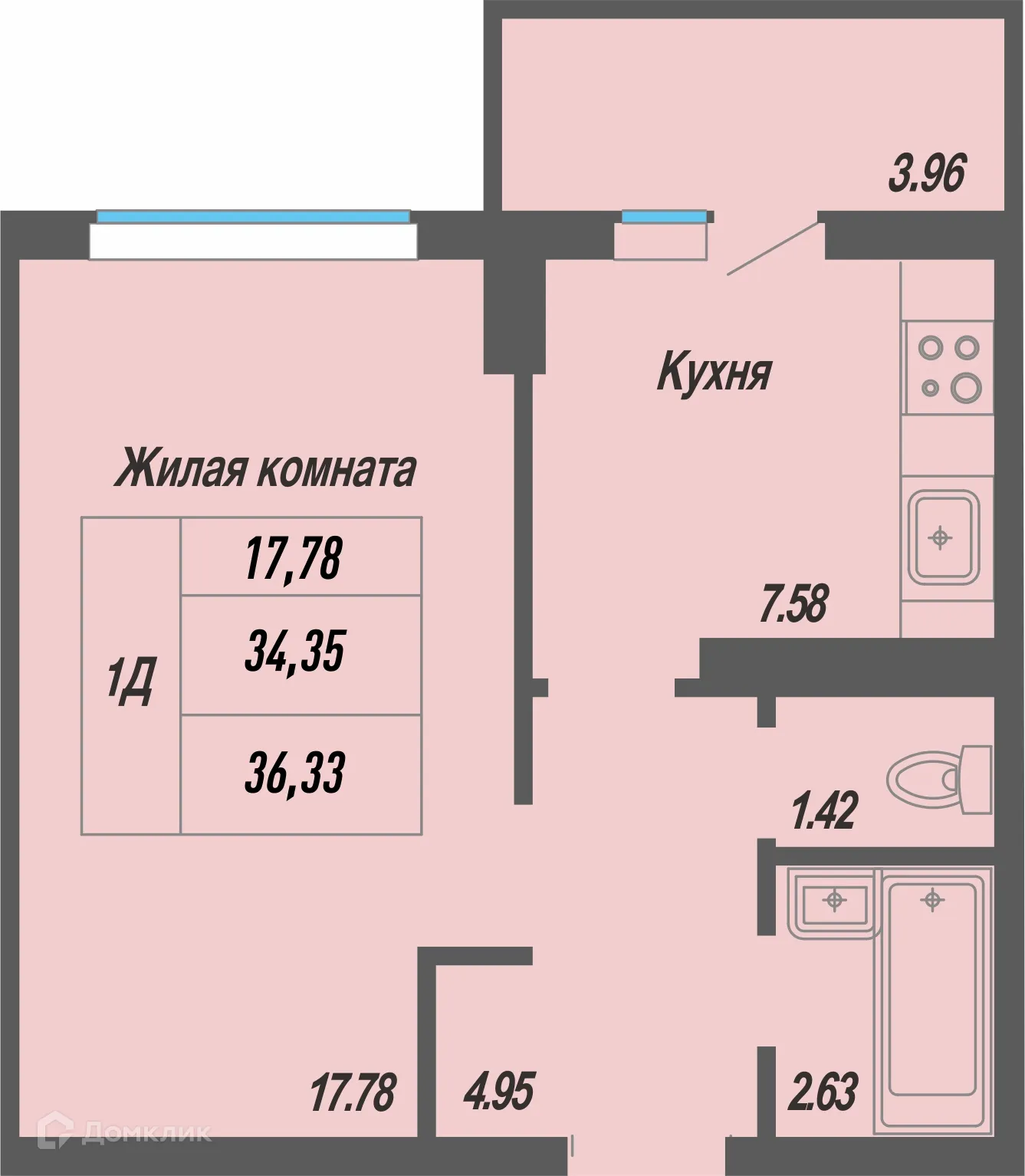 Фото квартиры в ЖК Садовый
