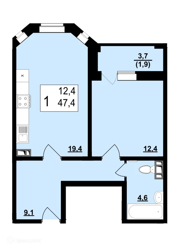 Квартира в ЖК Полёт