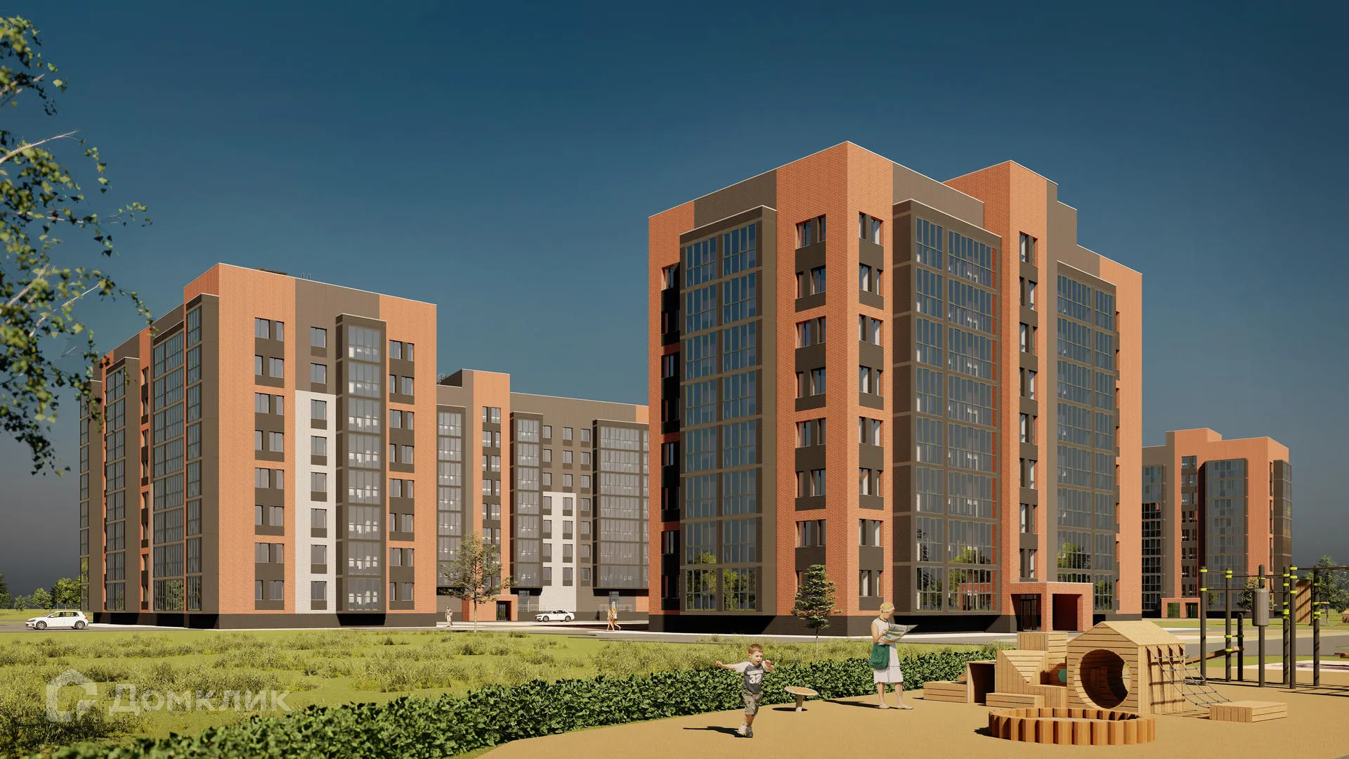 Планировка 1-комнатной квартиры 44.1 м² в ЖК ЖК Уютный квартал, г. Ярославль — фото 1