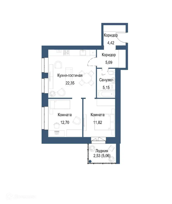 Квартира в ЖК на ул. Мамонтова