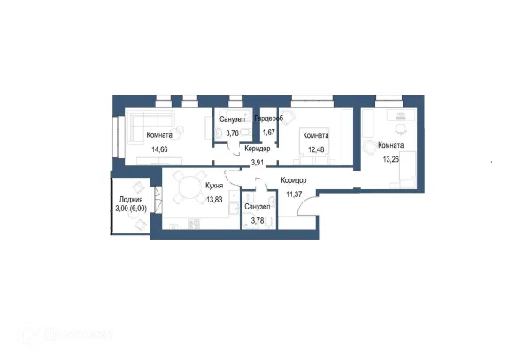 Квартира в ЖК на ул. Мамонтова