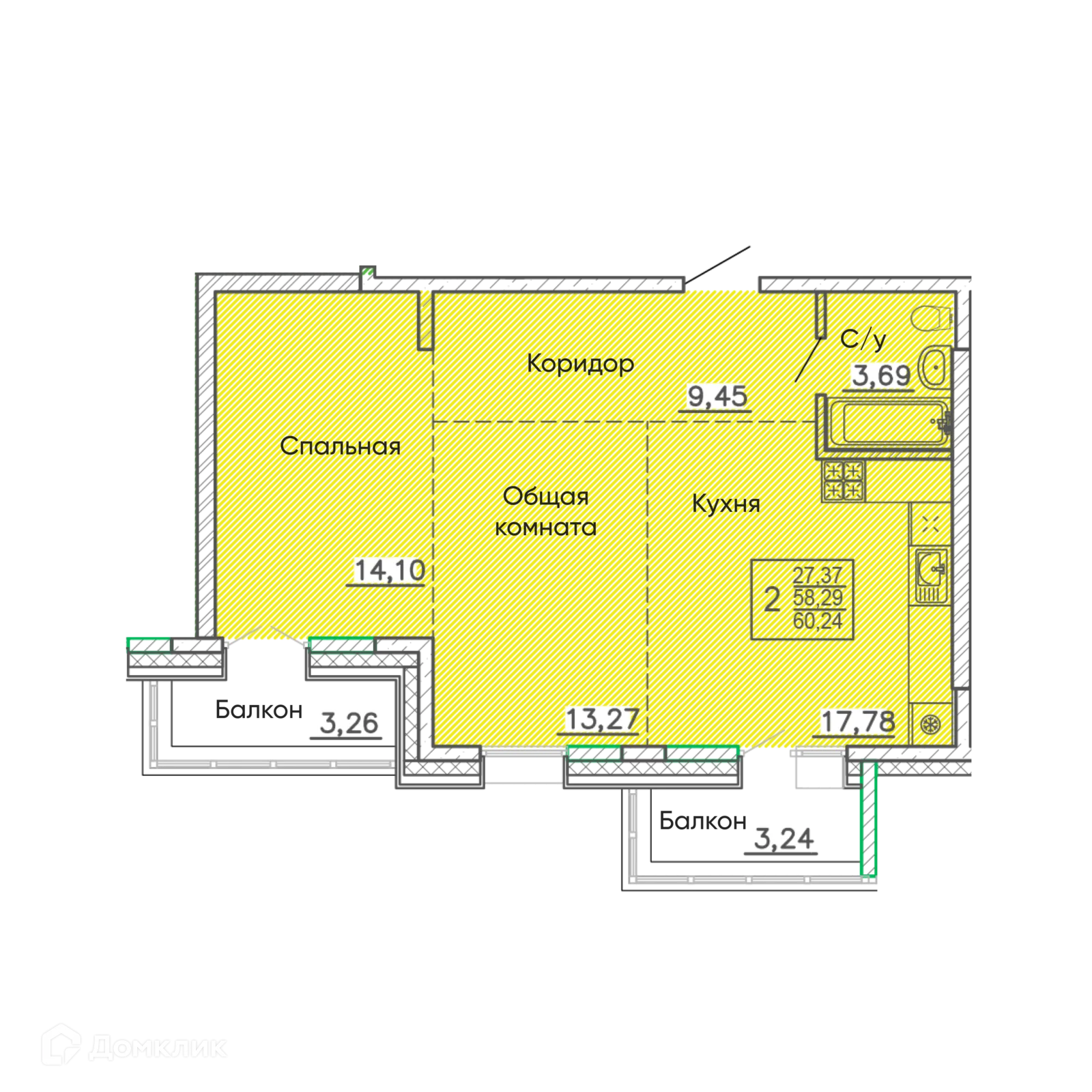 Фото квартиры в ЖК ЁЛКИ