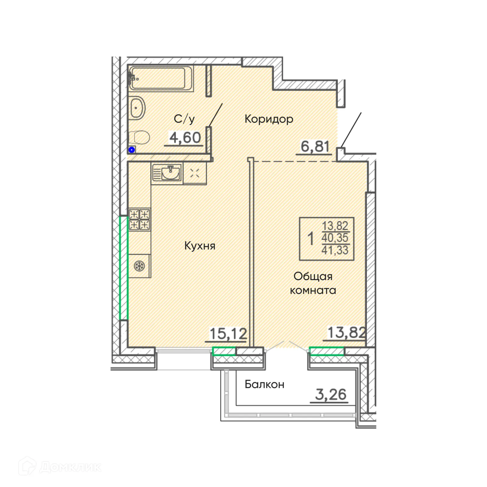 Фото квартиры в ЖК ЁЛКИ