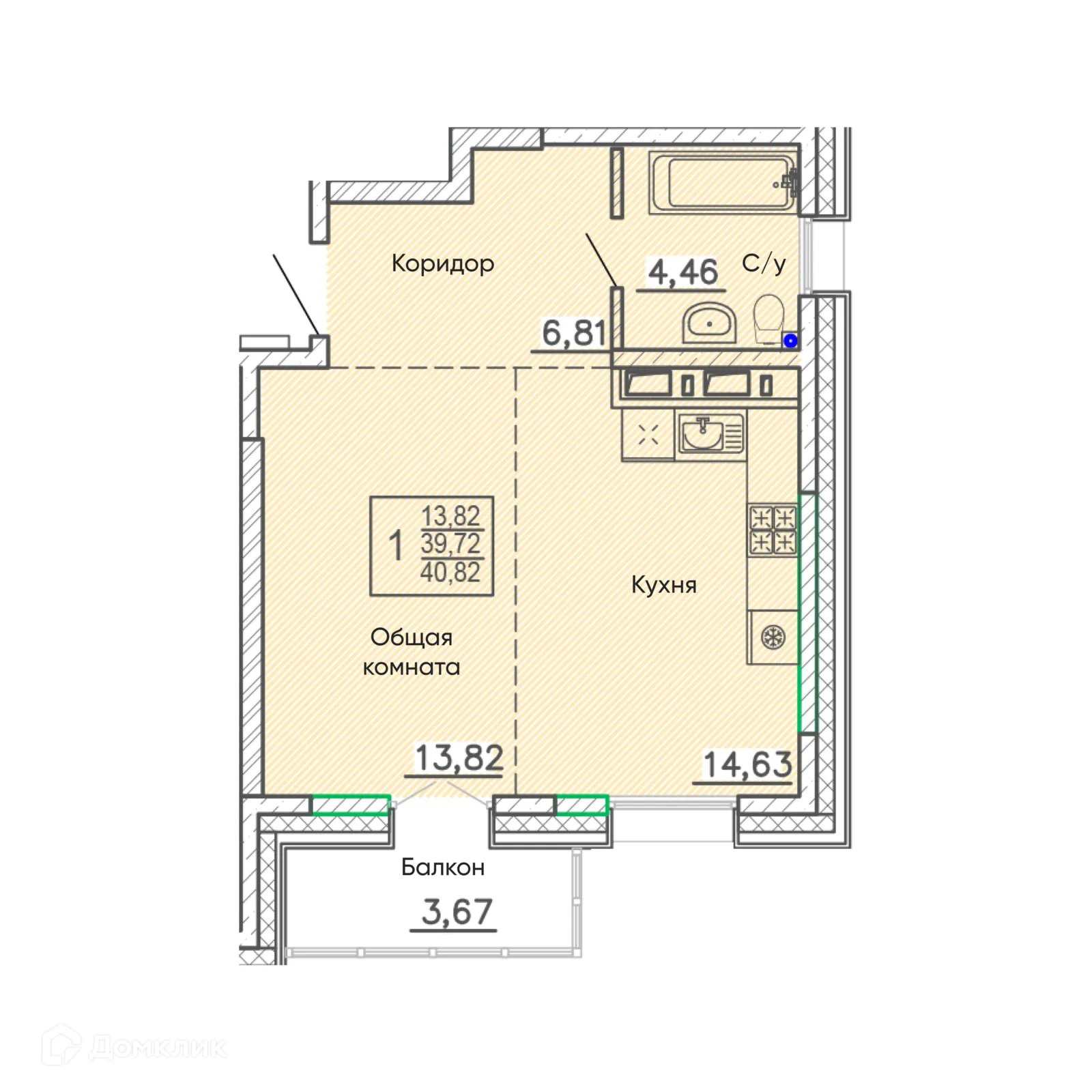 Фото квартиры в ЖК ЁЛКИ