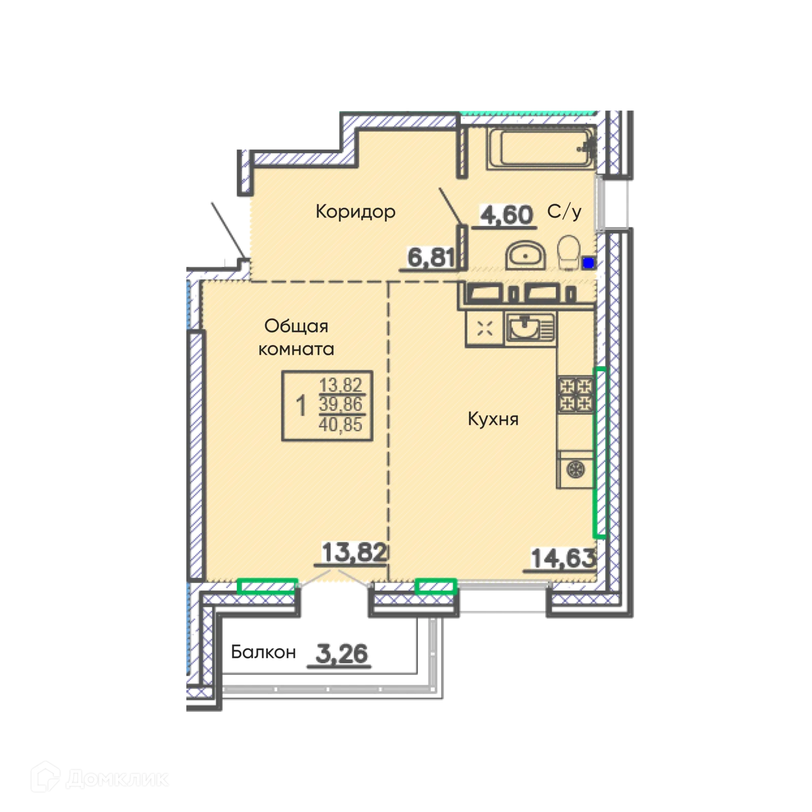 Фото квартиры в ЖК ЁЛКИ