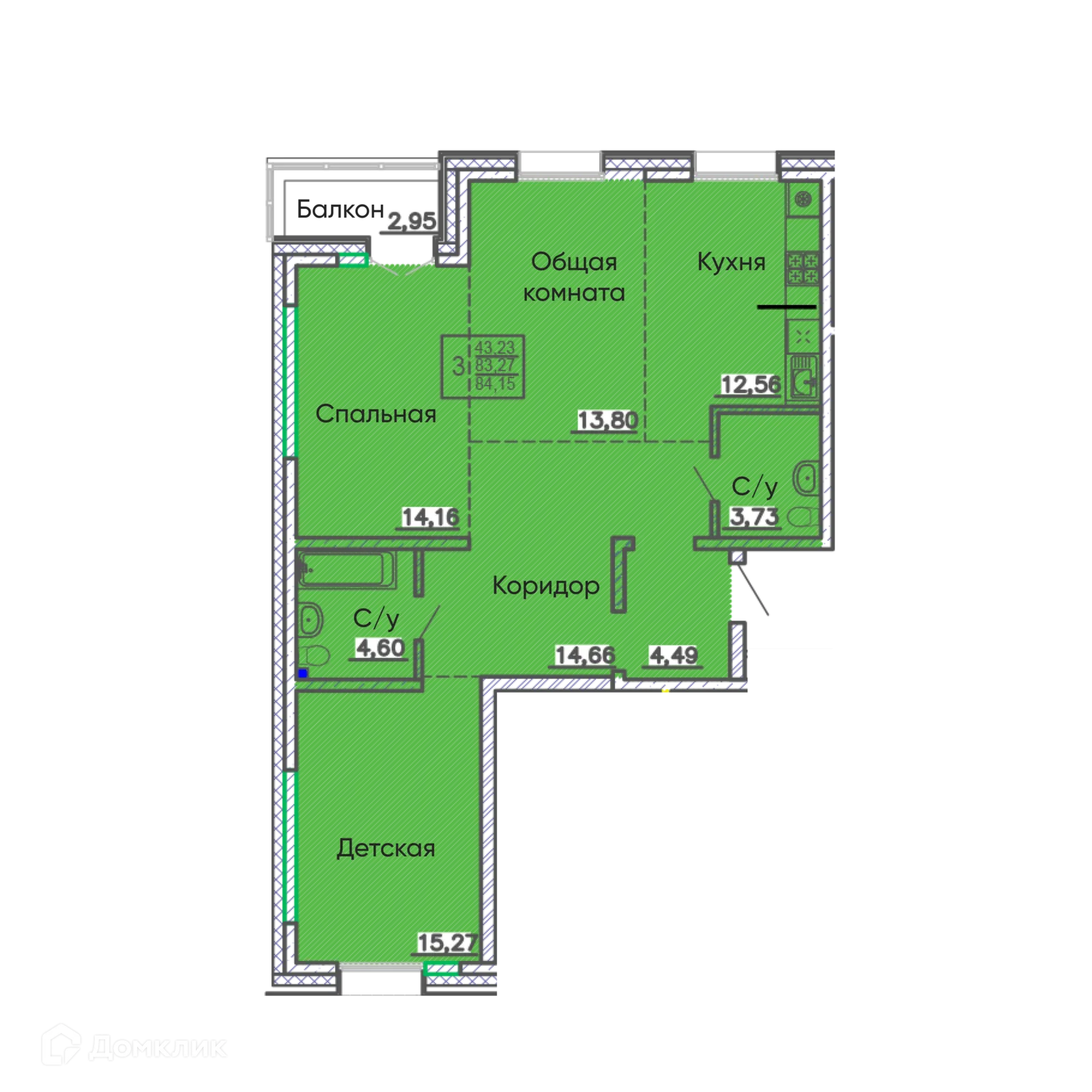 Фото квартиры в ЖК ЁЛКИ