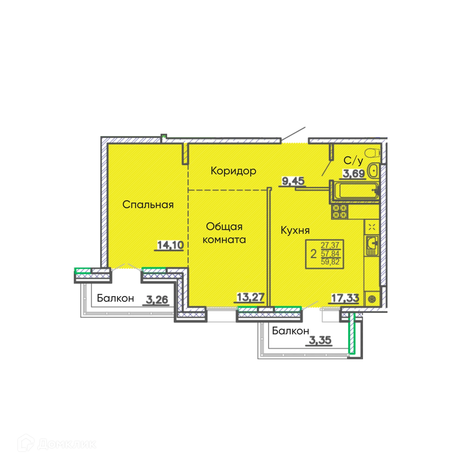 Фото квартиры в ЖК ЁЛКИ