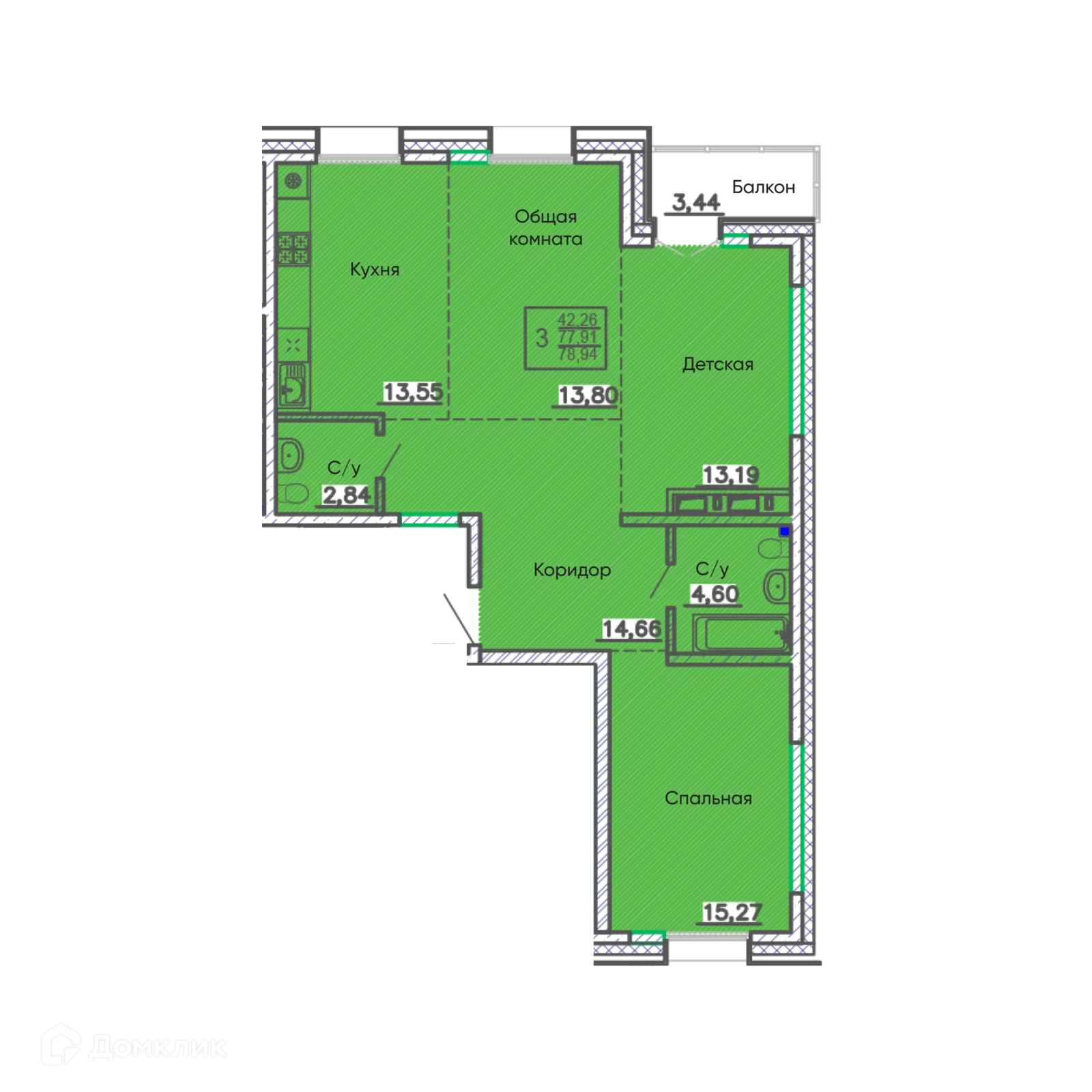 Фото квартиры в ЖК ЁЛКИ