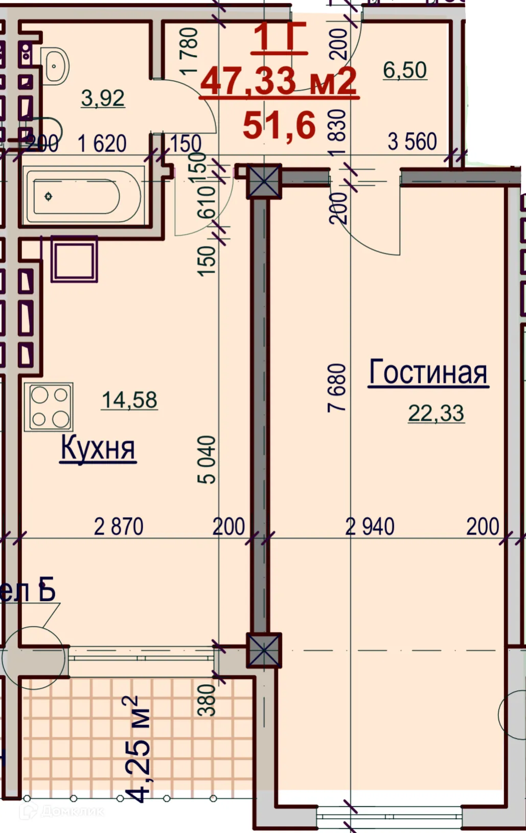 Фото квартиры в ЖК "ВЕРШИНА"