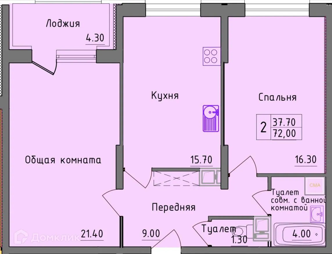 Фото квартиры в ЖК Бульвар