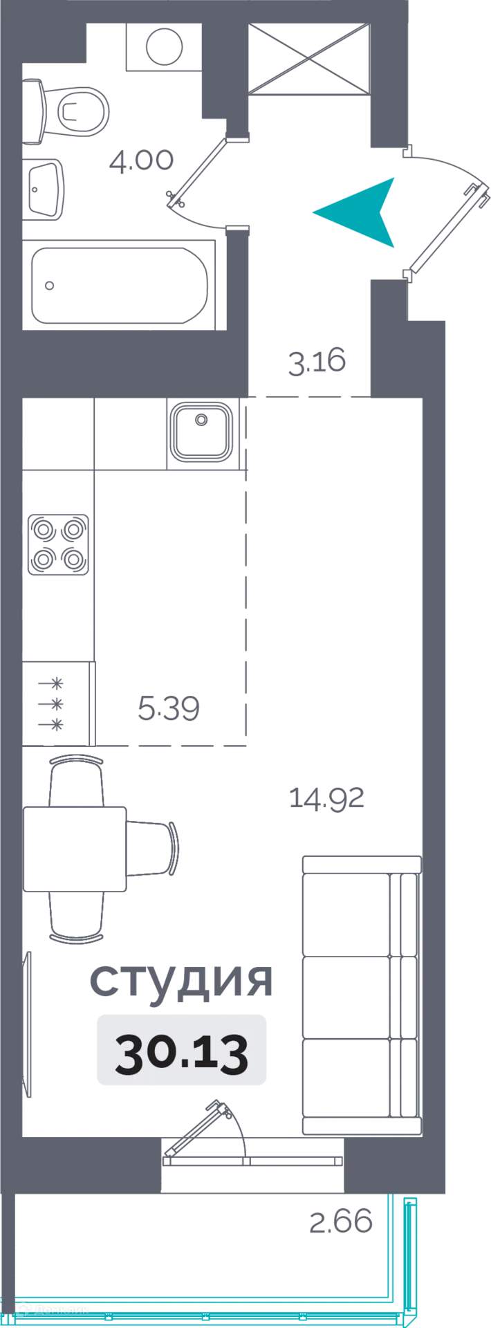 Фото квартиры в ЖК "Пулковский"