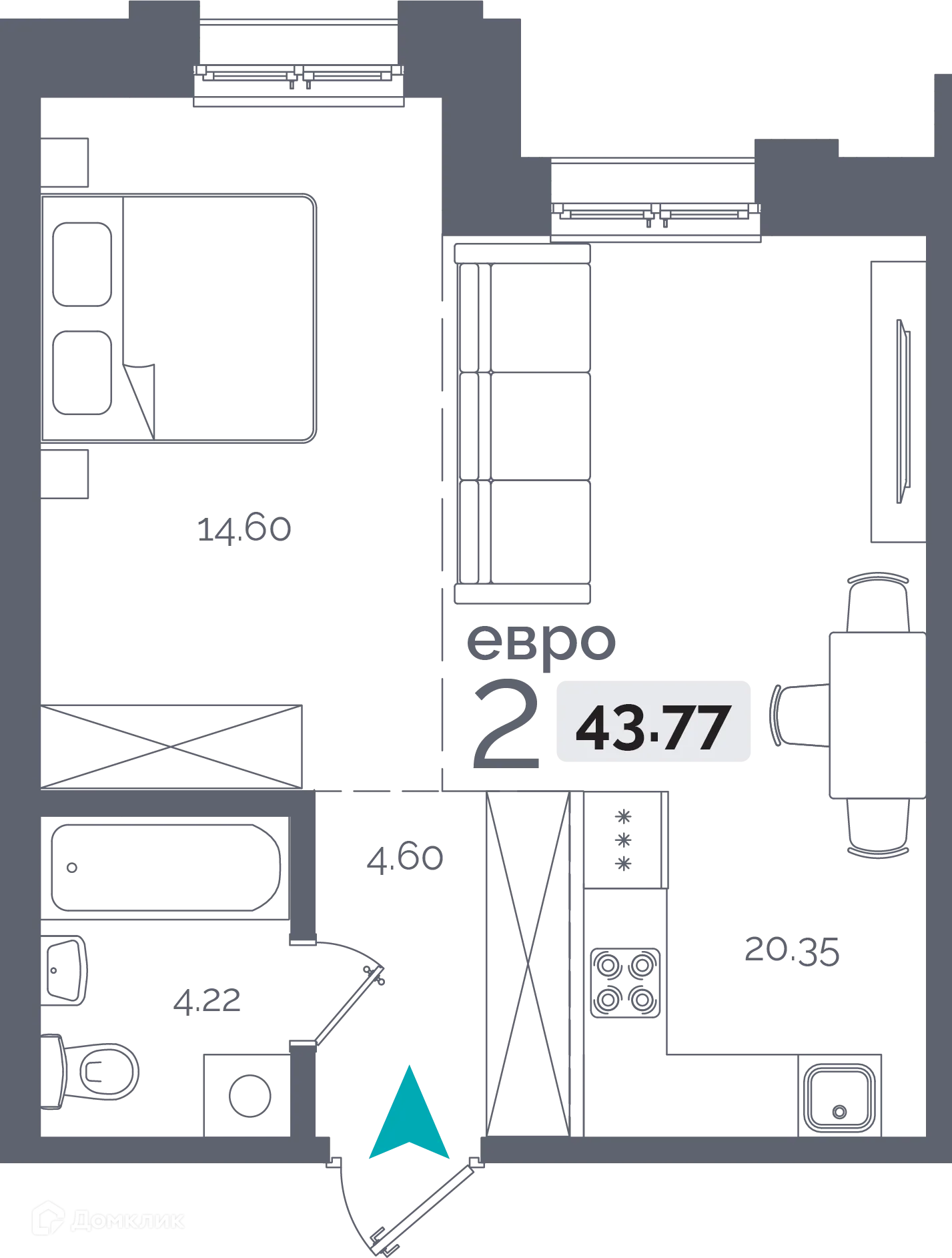 Фото квартиры в ЖК "Пулковский"