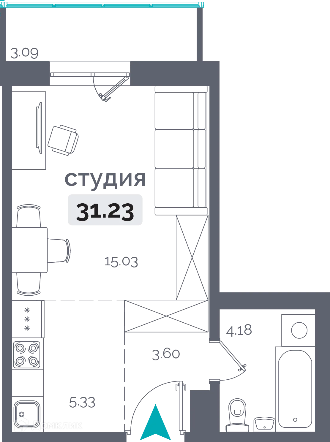 Фото квартиры в ЖК "Пулковский"