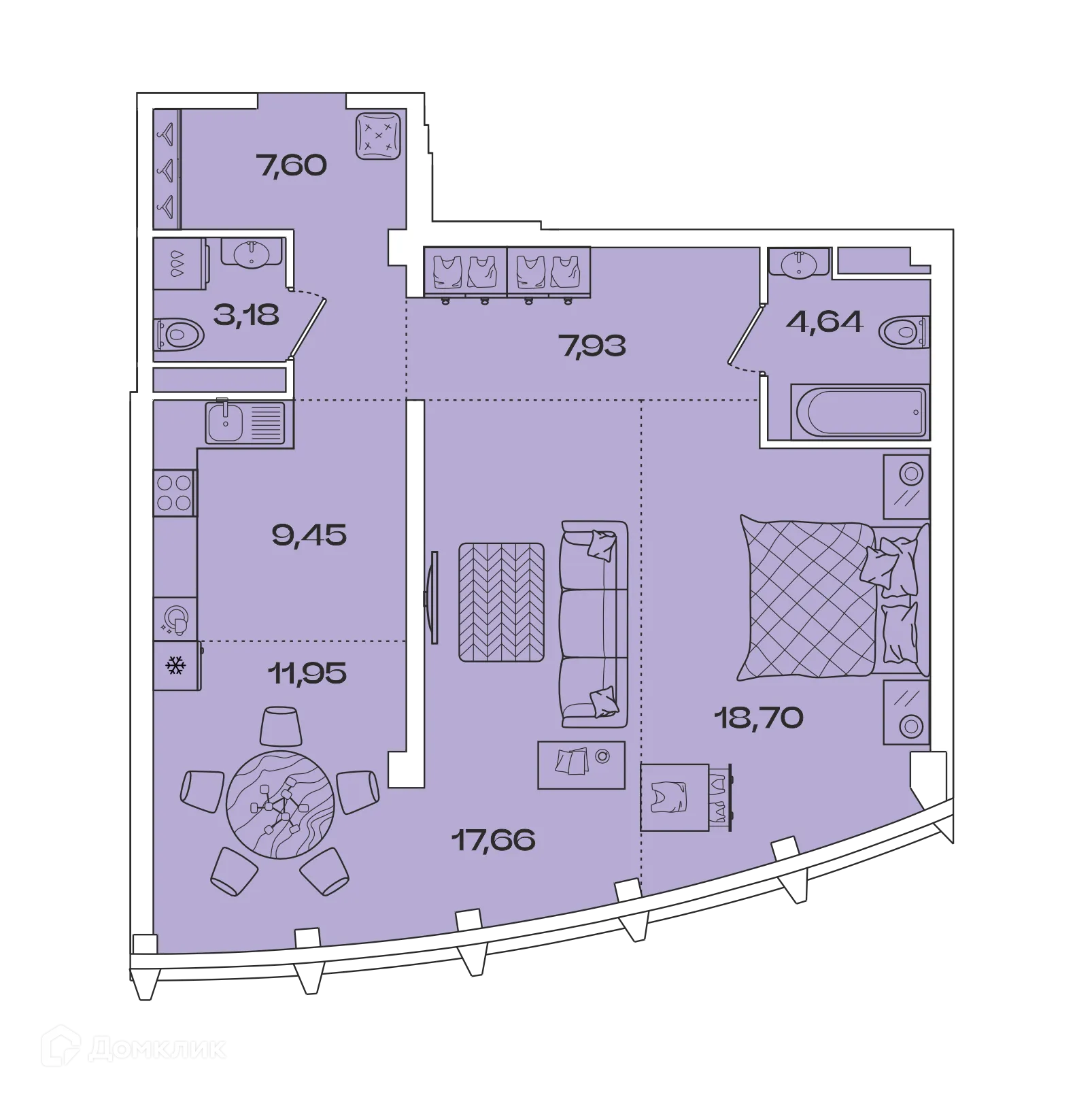 Фото квартиры в ЖК ЗВЕЗДЫ