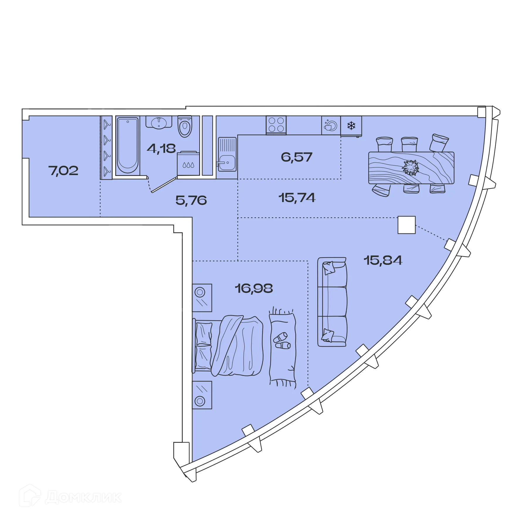 Фото квартиры в ЖК ЗВЕЗДЫ