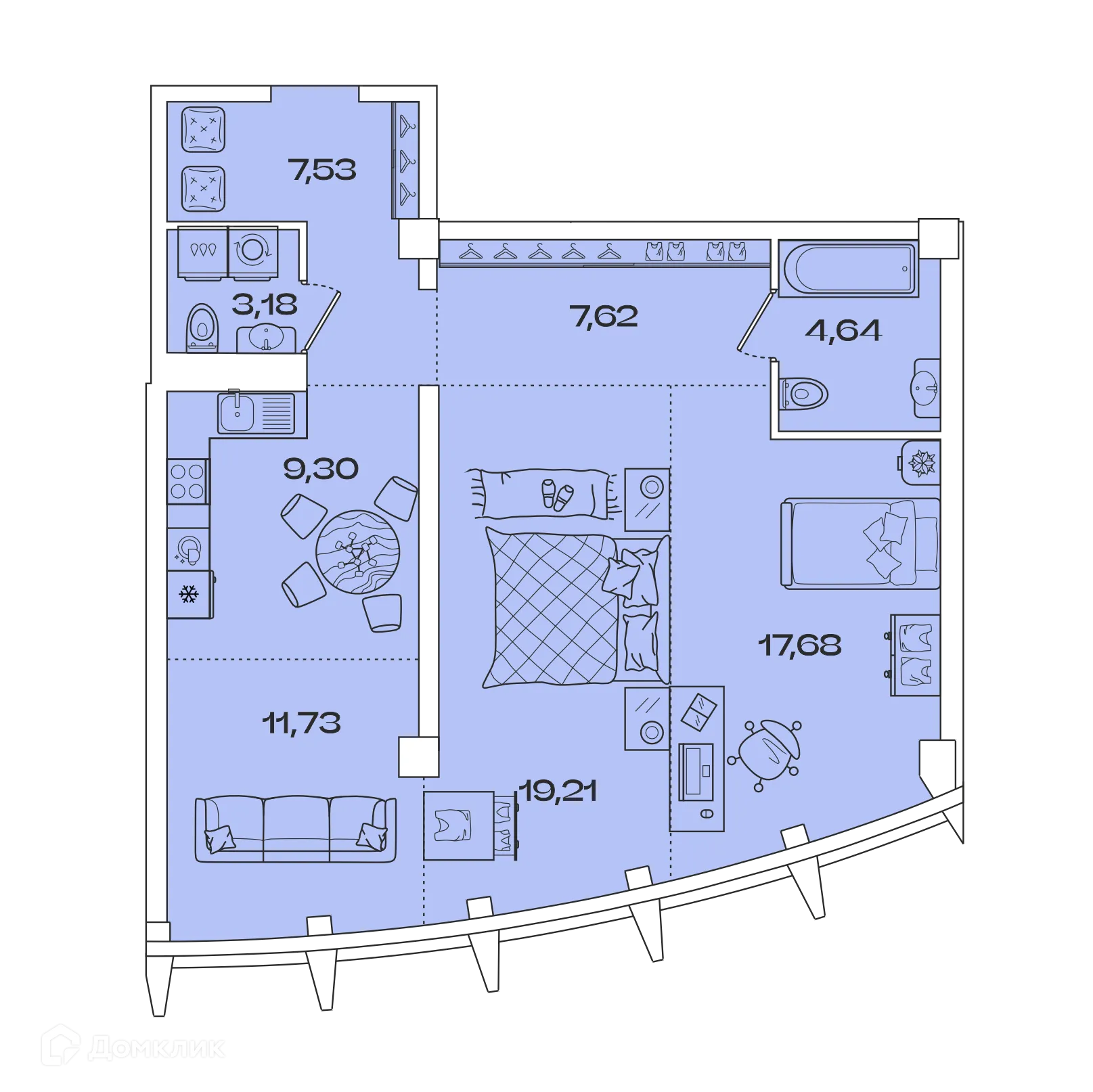 Фото квартиры в ЖК ЗВЕЗДЫ