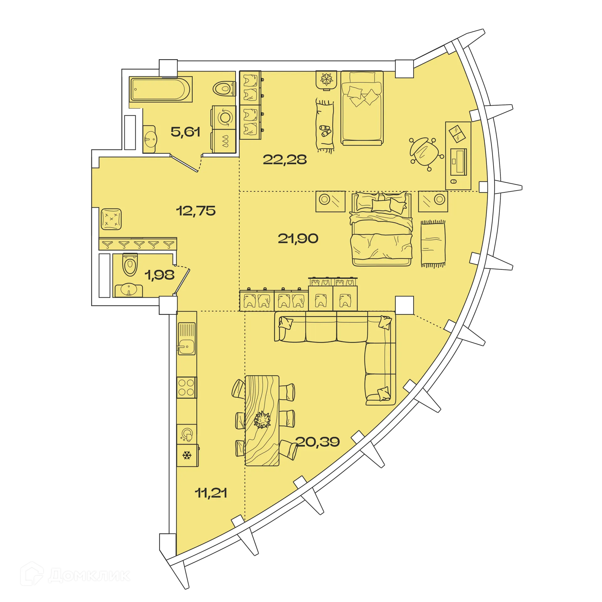 Фото квартиры в ЖК ЗВЕЗДЫ