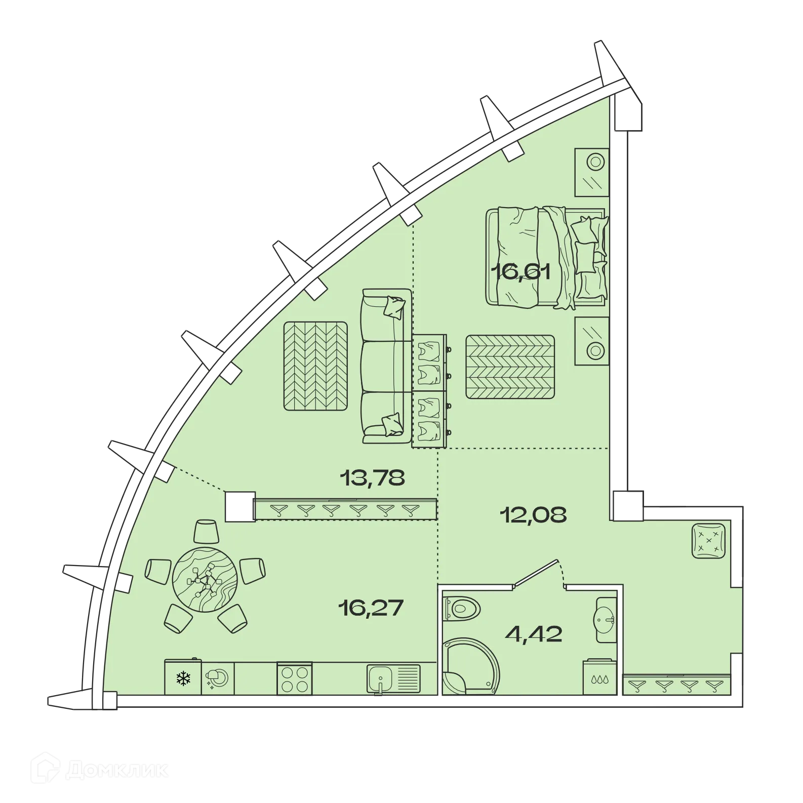 Фото квартиры в ЖК ЗВЕЗДЫ