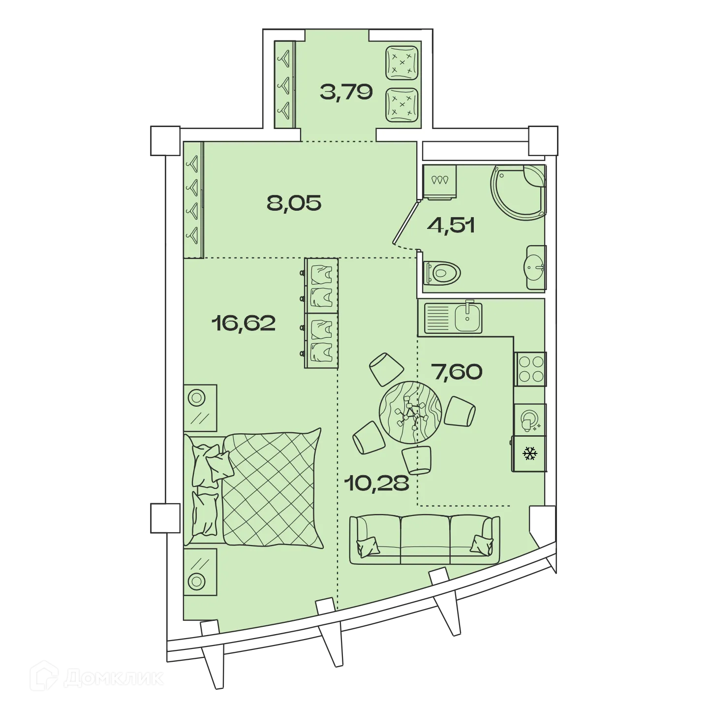 Фото квартиры в ЖК ЗВЕЗДЫ
