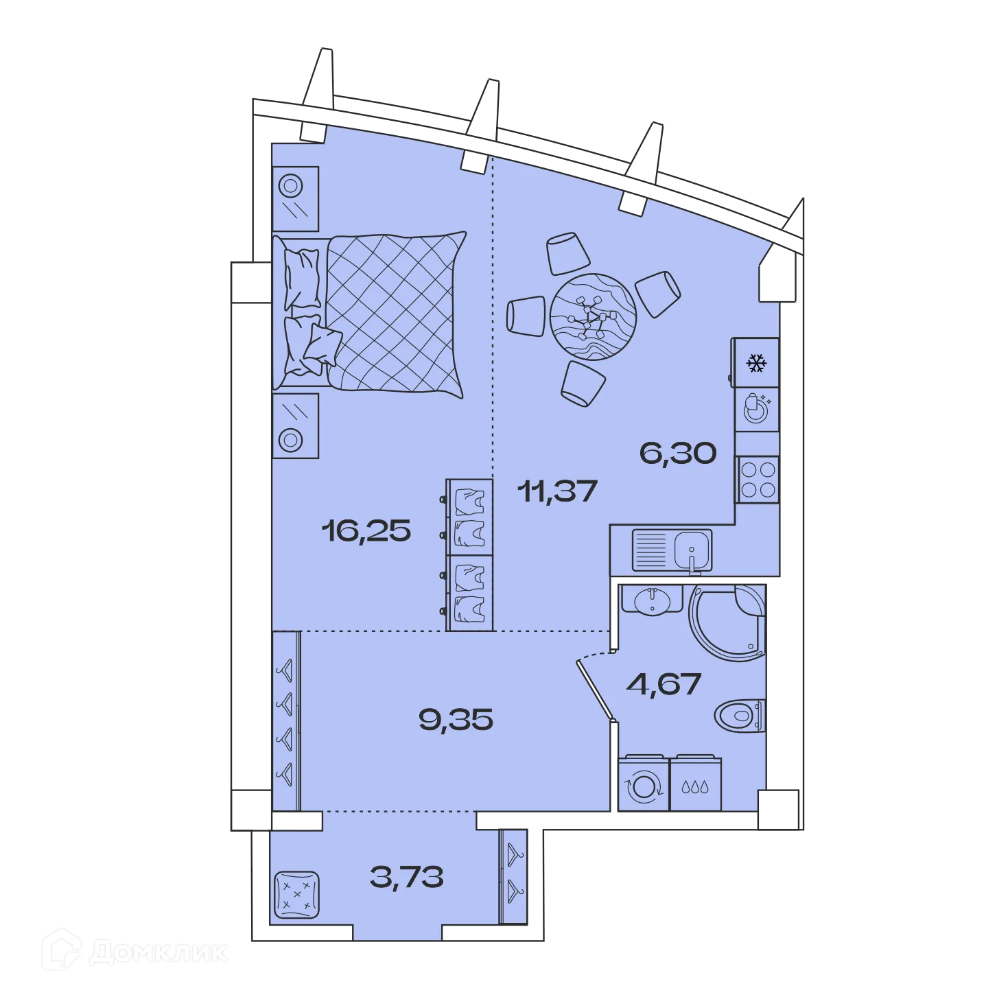 Фото квартиры в ЖК ЗВЕЗДЫ