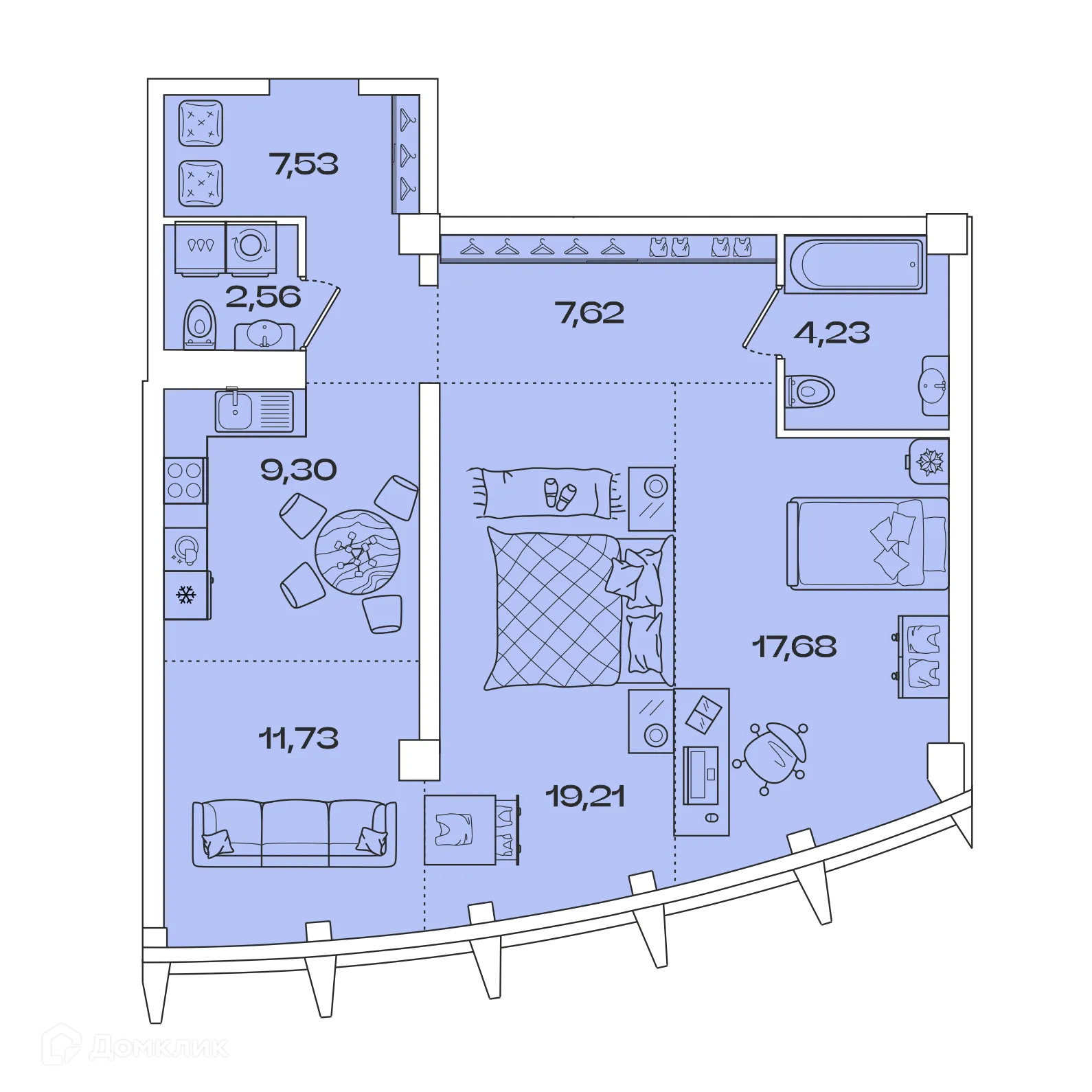 Фото квартиры в ЖК ЗВЕЗДЫ