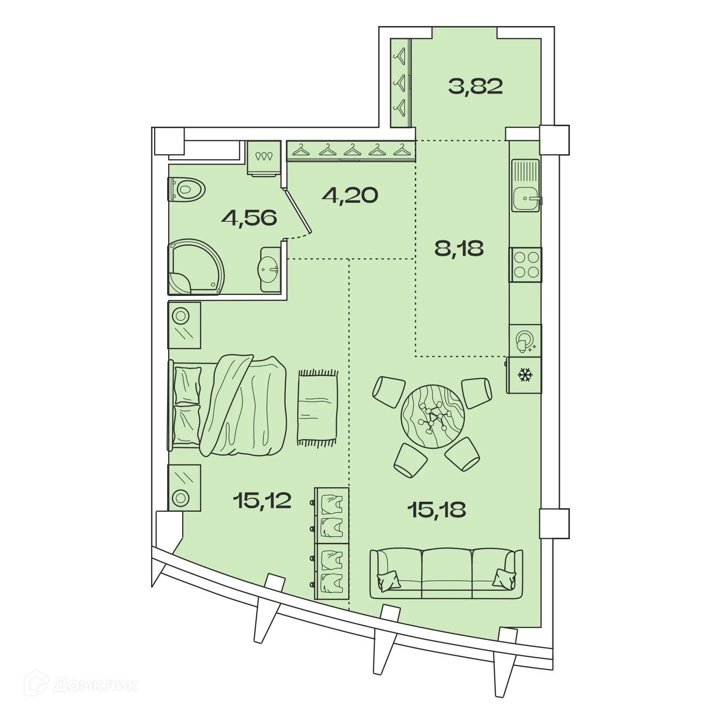 Фото квартиры в ЖК ЗВЕЗДЫ